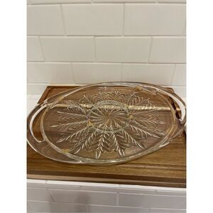 Vintage crystal tray 
